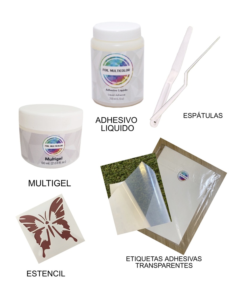 Paquete Foil Toner + Adhesivos y Complementos