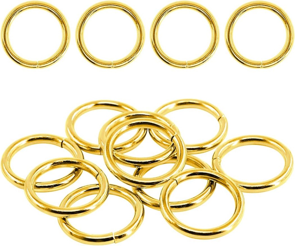 PAQUETE DE ARGOLLAS DORADO 20 PZS