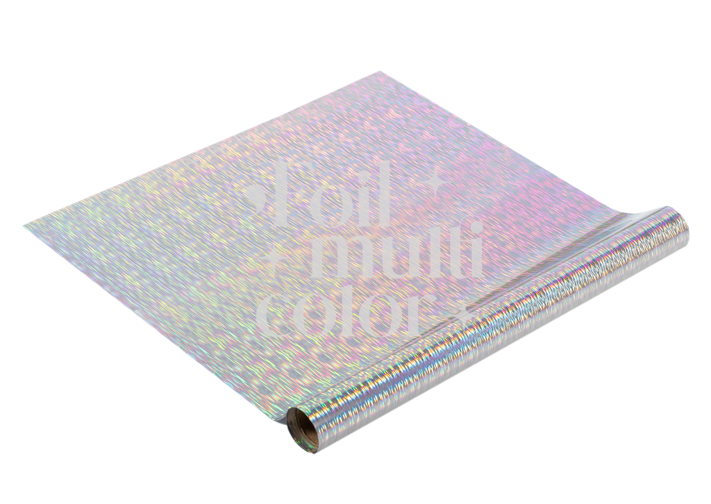 FOIL TONER PLATA LINEAS HOLOGRAFICAS