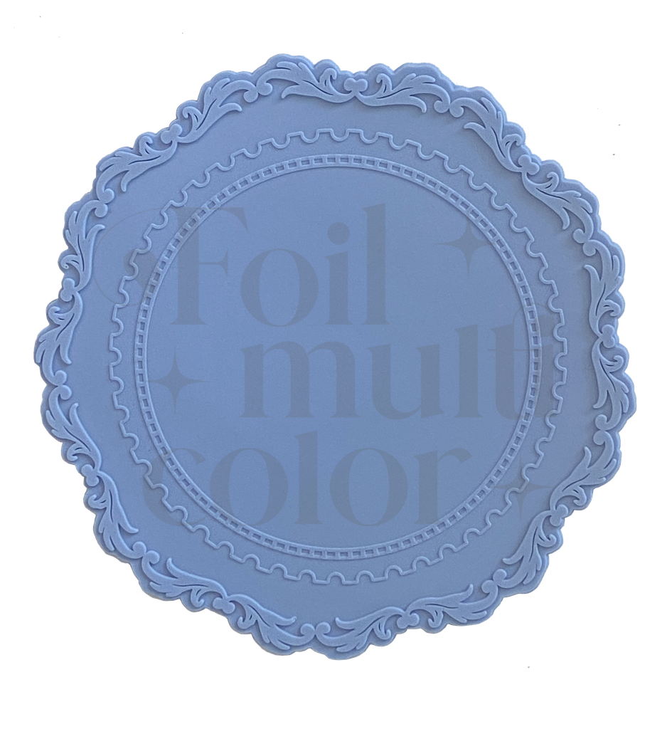 tapete silicón para sello azul