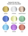 Paquete Foil Tóner ( todos los colores 50 cm)