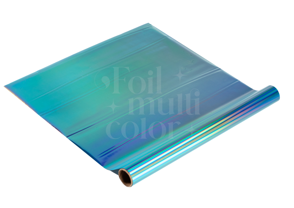 FOIL TONER CELESTE HOLOGRÁFICO