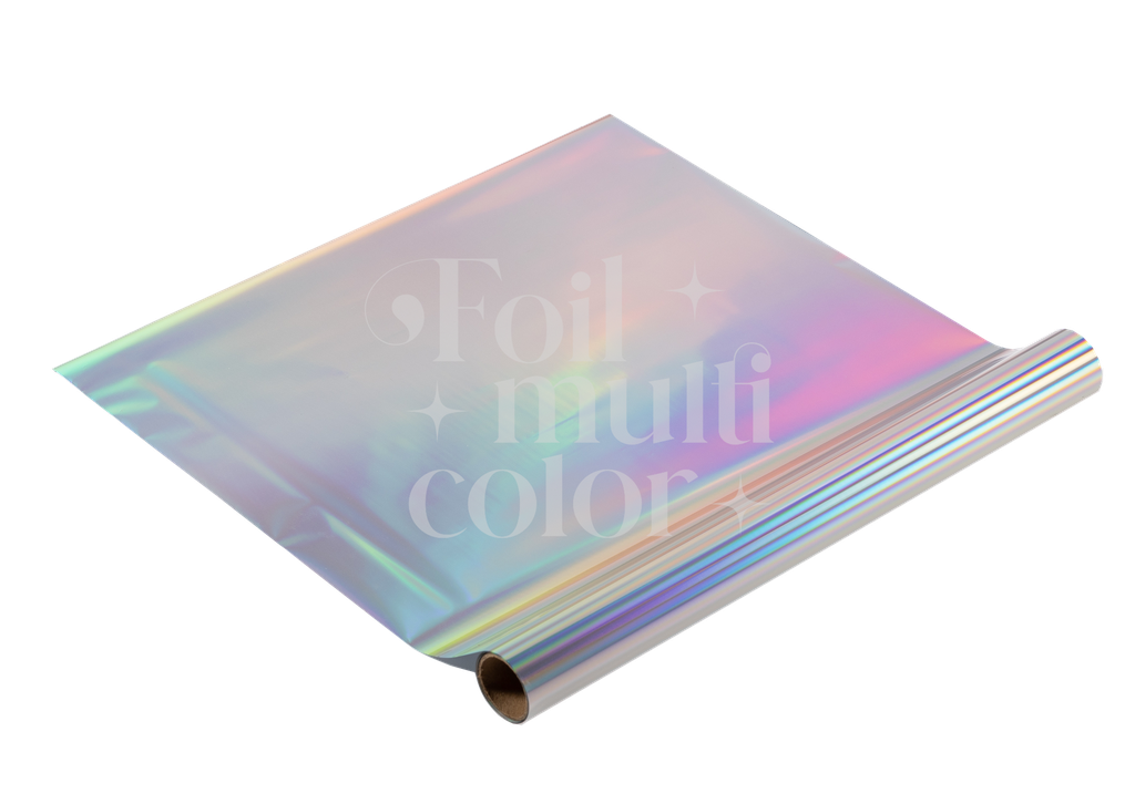 FOIL TEXTIL PLATEADO HOLOGRAFICO