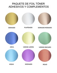 Paquete Foil Toner + Adhesivos y Complementos
